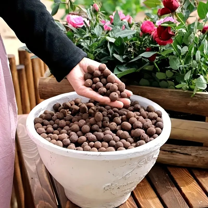 Aquarium Planting - เม็ดดินเผาน้ําหนักเบาและระบายอากาศได้สําหรับการตกแต่งตู้ปลา, การเพาะปลูกพืชน้ํา, อวบน้ําและบอนไซ, เพิ่มการระบายน้ํา