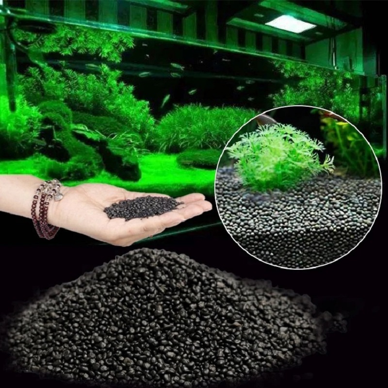 Aquarium Plant Fertilizer - ถังปลาน้ําหญ้าโคลนพืชเมล็ดดิน Aquarium ด้านล่างทรายอาหารดินโคลนสีดําถังหญ้าน้ําด้านล่างดินปุ๋ย
