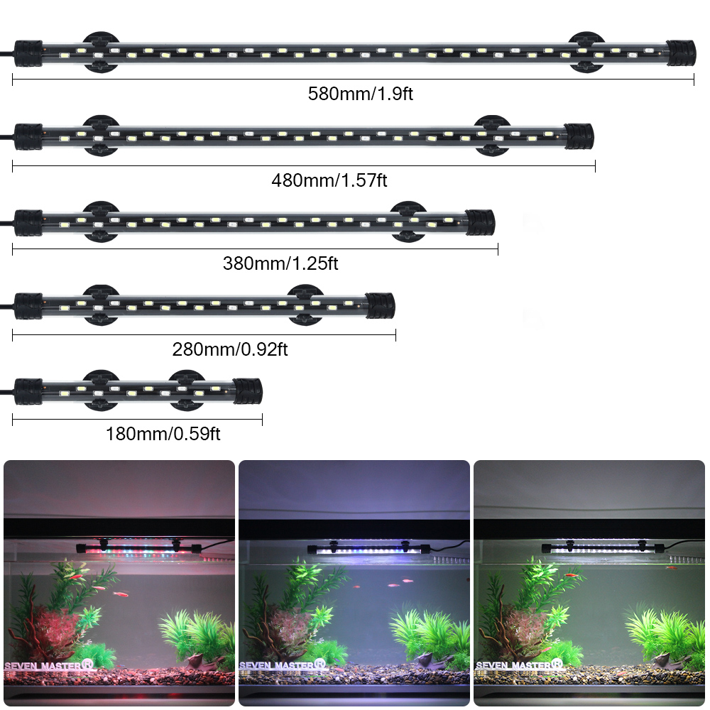 Aquarium Plant Growth Light - Aquarium Light LED Plant Grow โคมไฟกันน้ําถังปลา