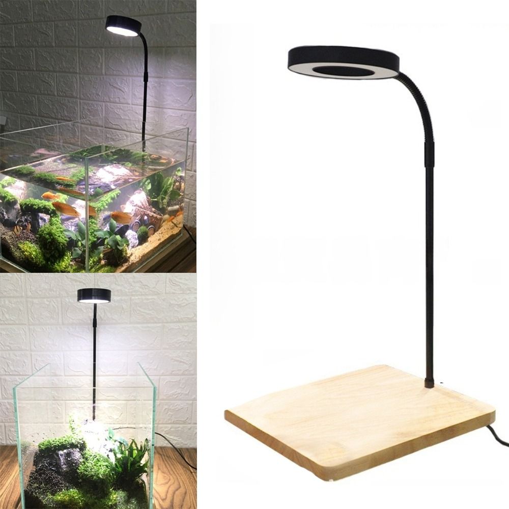 Aquarium Plant Growth Light - 10W โคมไฟ LED สำหรับตู้ปลา ปรับความสูงได้ ไฟตกแต่งตู้ปลาอเนกประสงค์