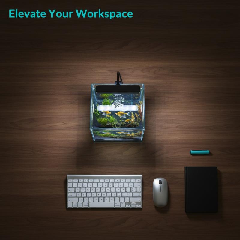 Aquarium Planting - ไฟคลิปหนีบตู้ปลาแบบยืดหยุ่น USB หลอดไฟ LED สเปกตรัมเต็มรูปแบบ สำหรับบ้าน