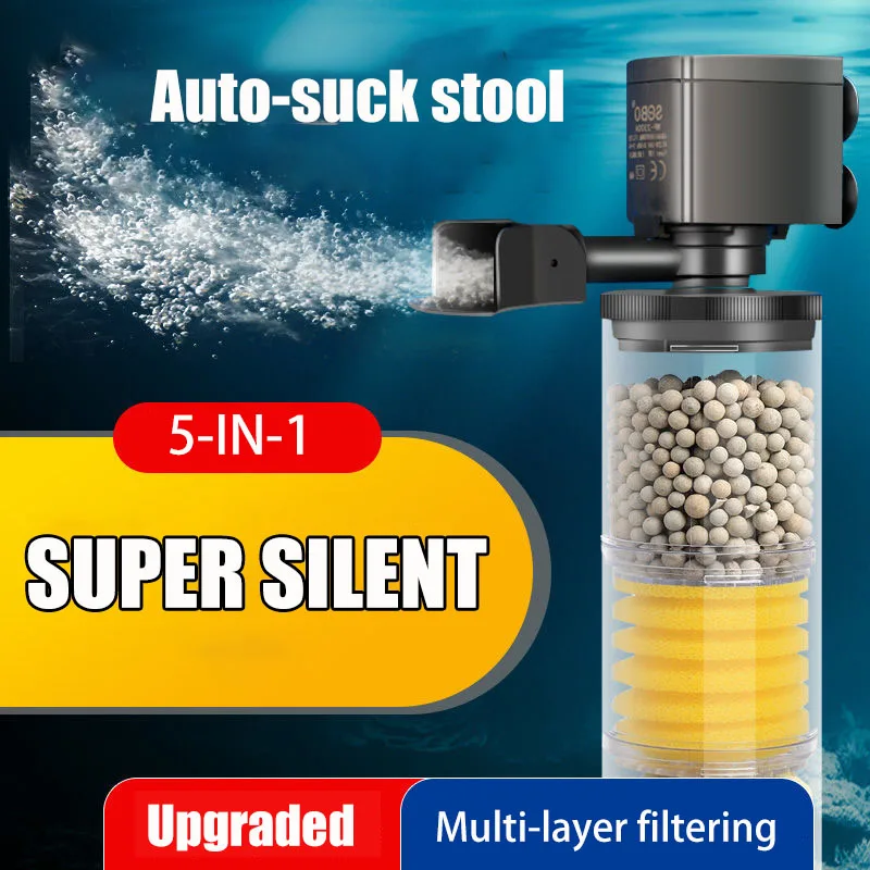 Aquarium Planted Filter - 220V 50Hz Silent Filter สําหรับ Aquarium