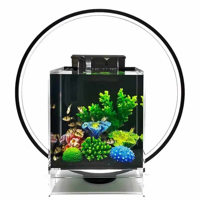 Planted Aquarium Hours - โคมไฟ LED สำหรับตู้ปลาขนาดเล็ก ไฟปลูกต้นไม้ ไฟตกแต่งโต๊ะทำงาน พร้อมแผ่นอะคริลิค