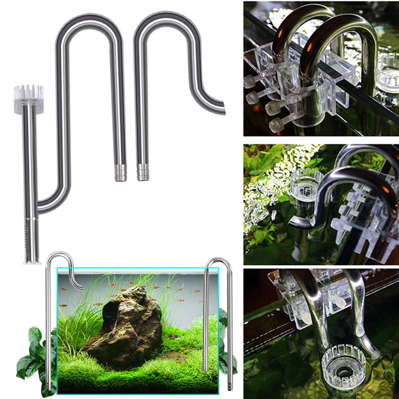 Aquael Filter Fzn - Fish Tank ใหม่ Lily ท่อสแตนเลสไหลออกสำหรับ Aquarium