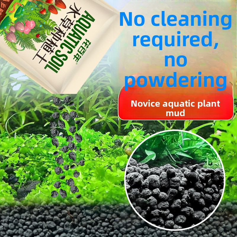 Aquarium Planted Tank Substrate - พื้นผิวดินตู้ปลา - กรวดดินถังปลูกไม่ซีดจางสําหรับพืชน้ํา - เหมาะสําหรับตู้ปลากุ้งและนาโน