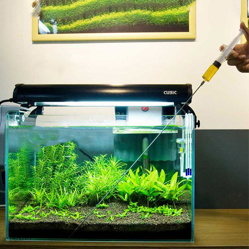 Aquarium Plant Fertilizer - 30ซม.50ซม.พืช Growth Heathy ปุ๋ยของเหลวเข็มฉีดยาถังปลาหัวฉีดสำหรับหญ้าถัง Aquarium เครื่องมือ