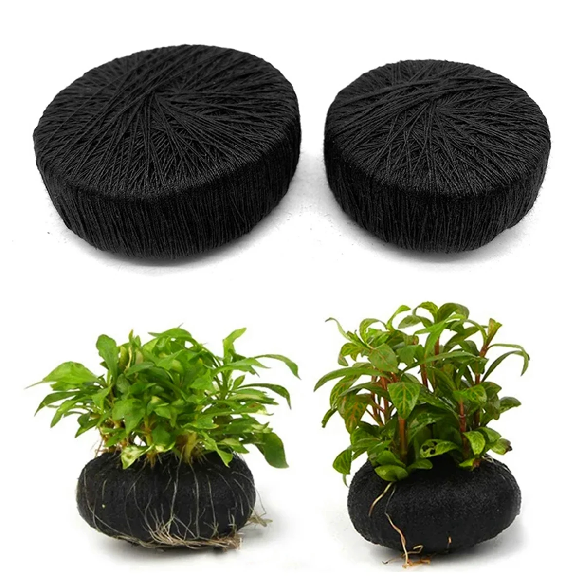 Aquarium Planted Tank Substrate - 5 ชิ้นสีดําถังปลาน้ําหญ้าปลูกการเพาะปลูกพื้นผิวปกป้องน้ําพืชราก Aquarium ตกแต่งเครื่องประดับ