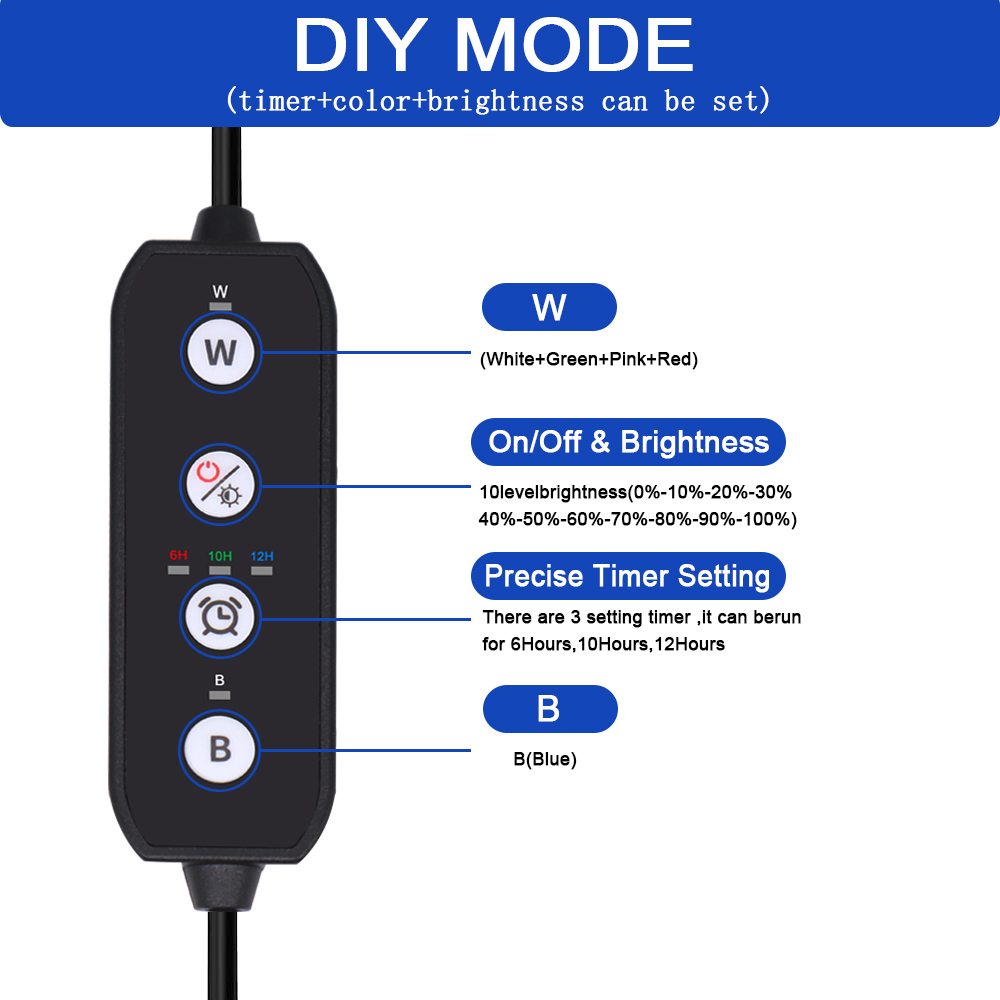 ไฟ LED สเปกตรัมเต็มสำหรับตู้ปล - Aquarium Plant Growth Light บทวิจารณ์และราคา
