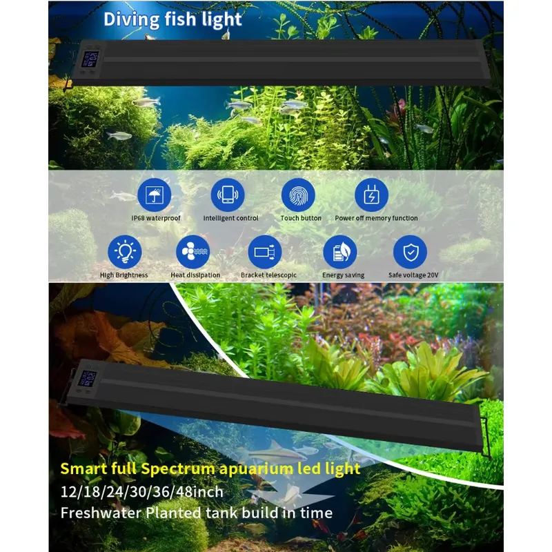 ไฟปลูกต้นไม้ในตู้ปลาขนาด 75 ซม - Planted Aquarium Hours บทวิจารณ์และราคา