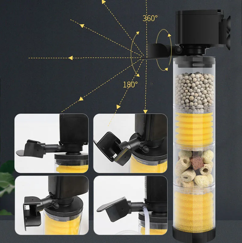 220V 50Hz Silent Filter สําหรั - Aquarium Planted Filter บทวิจารณ์และราคา