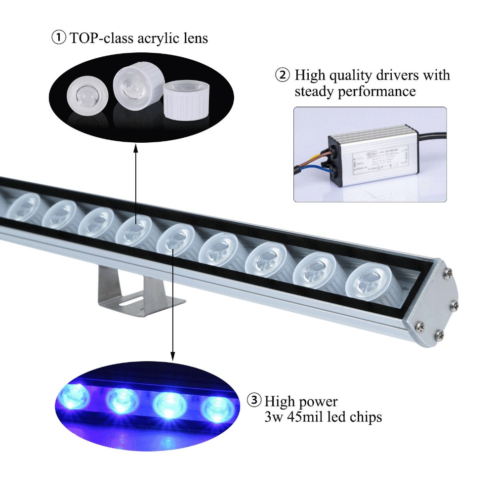 54W 81W 108W LED Bar Light IP6 - Aquarium Plant Growth Light บทวิจารณ์และราคา