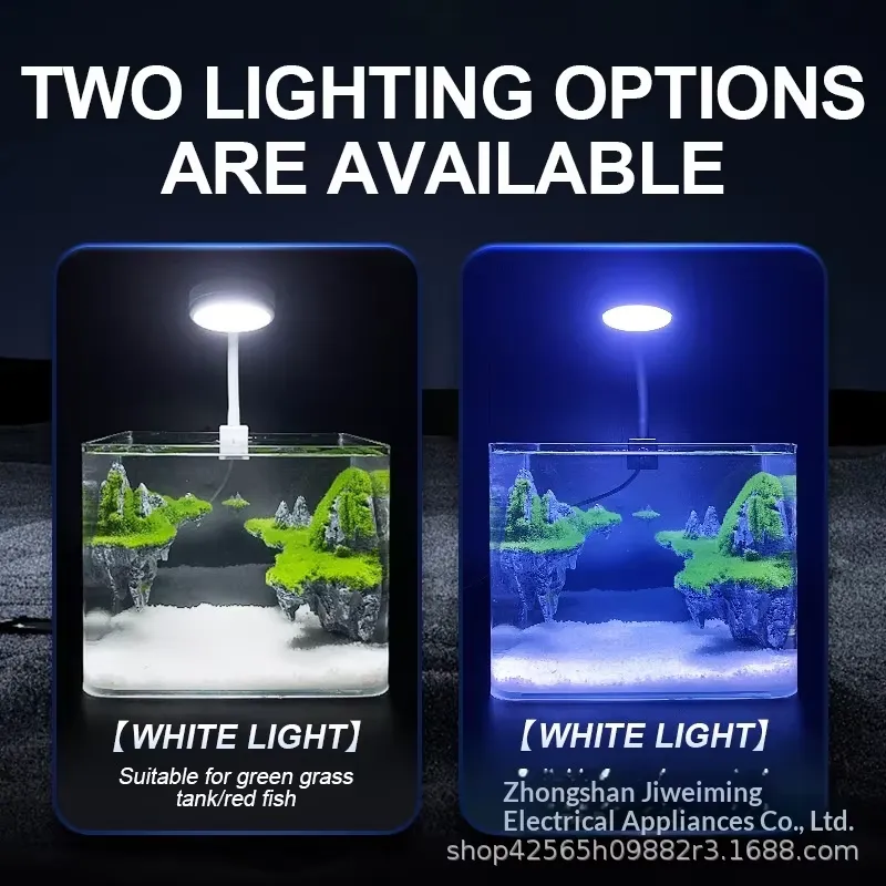 โคมไฟหนีบตู้ปลาแบบ USB อลูมิเน - Planted Aquarium Hours บทวิจารณ์และราคา