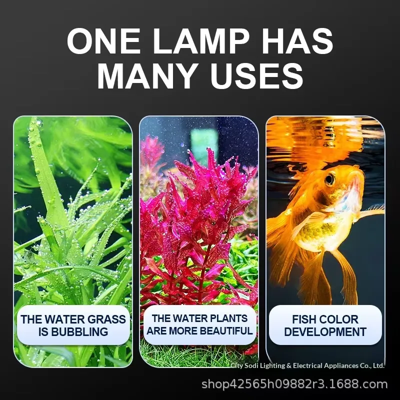โคมไฟหนีบตู้ปลาแบบ USB อลูมิเน - Planted Aquarium Hours บทวิจารณ์และราคา