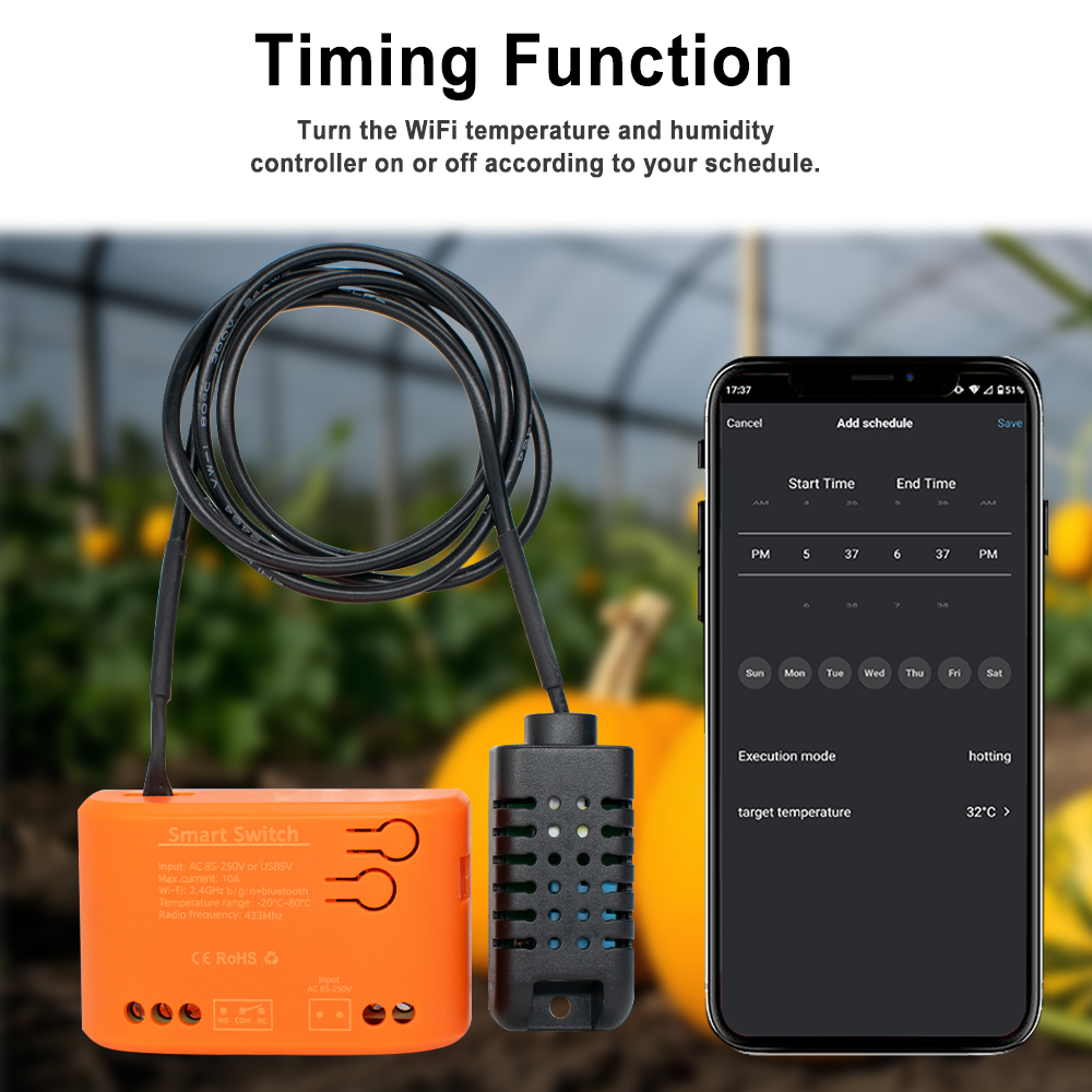 Tuya WiFi อุณหภูมิความชื้นเซนเ - Aquarium Planting บทวิจารณ์และราคา