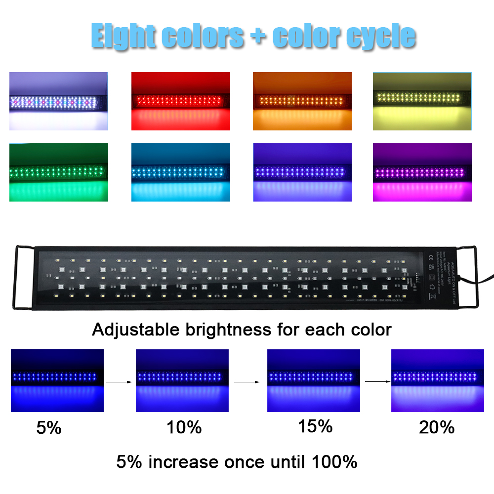 ไฟ LED สำหรับตู้ปลาขนาด 30-60  - Aquarium Plant Growth Light บทวิจารณ์และราคา