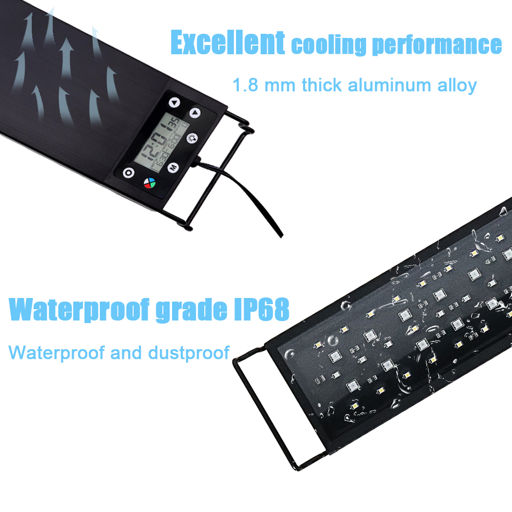 ไฟ LED สำหรับตู้ปลาขนาด 30-60  - Aquarium Plant Growth Light บทวิจารณ์และราคา