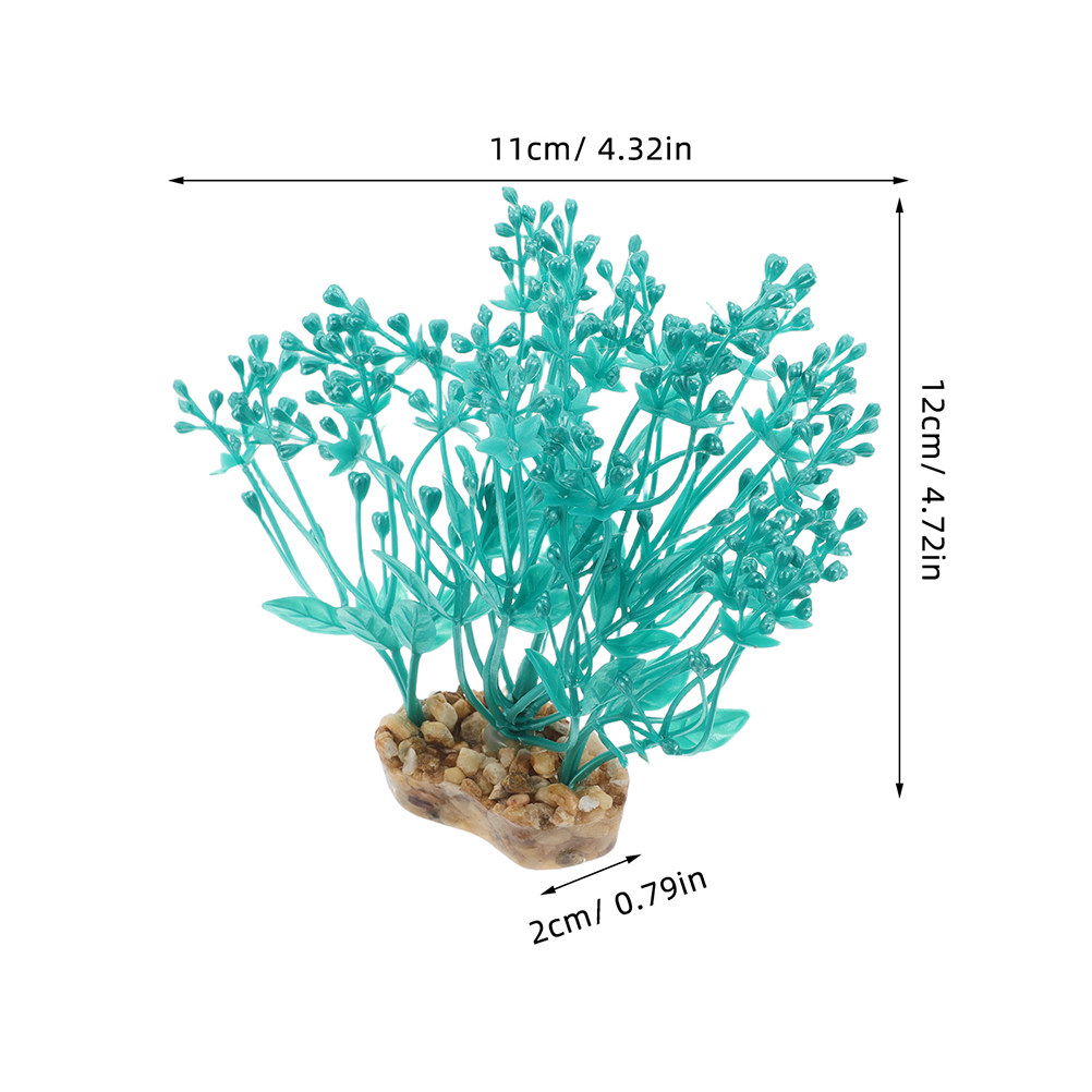 พืชน้ำพลาสติก 2 ชิ้น สำหรับตกแ - Aquarium Planted Set Up บทวิจารณ์และราคา
