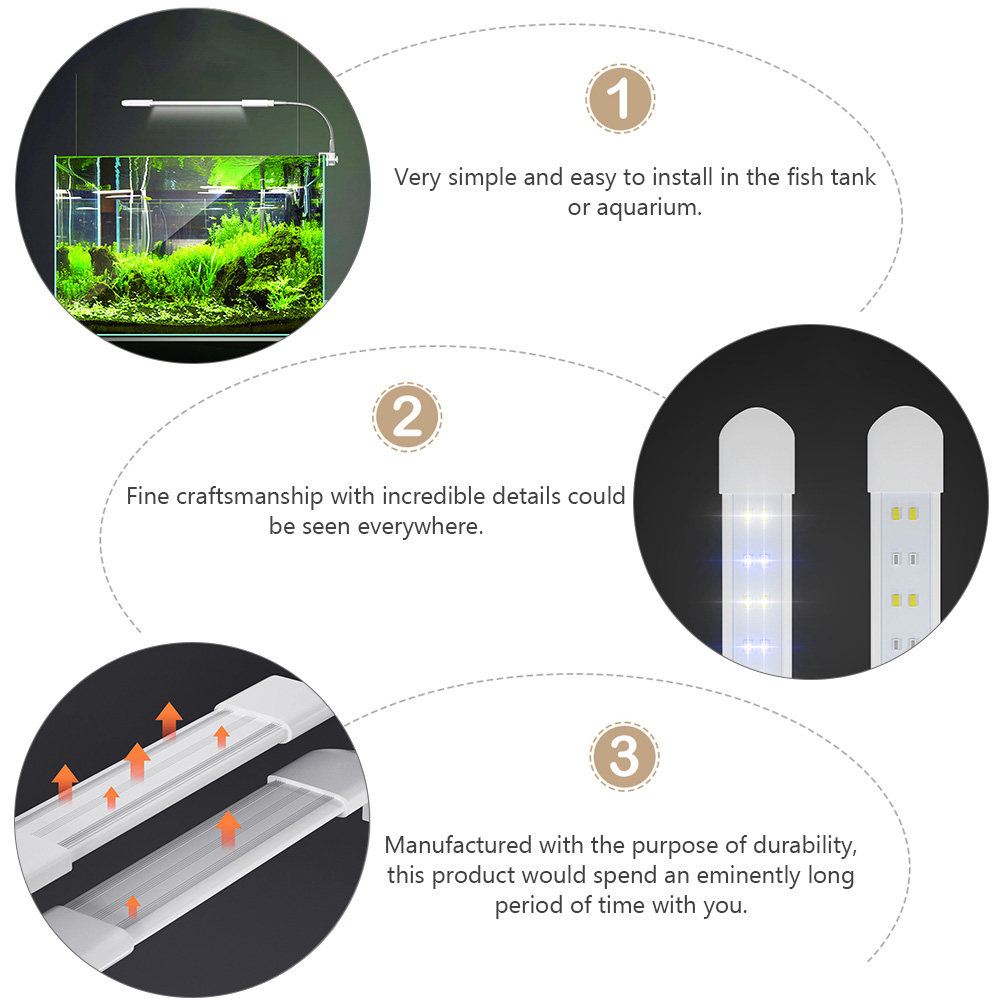 ไฟตู้ปลาแบบหนีบ 1 ชิ้น หลอดไฟ  - Aquarium Planted Set Up บทวิจารณ์และราคา