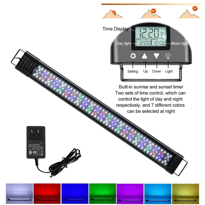 ไฟ LED สำหรับตู้ปลา 48W IP68 ส - Planted Aquarium Hours บทวิจารณ์และราคา
