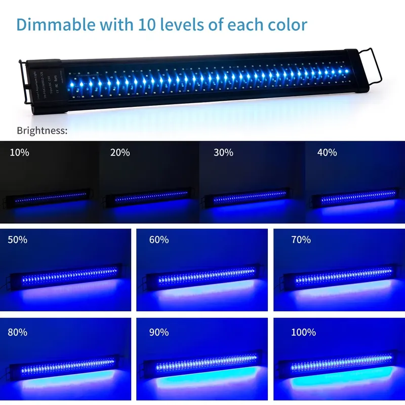 ไฟ LED สำหรับตู้ปลา 48W IP68 ส - Planted Aquarium Hours บทวิจารณ์และราคา